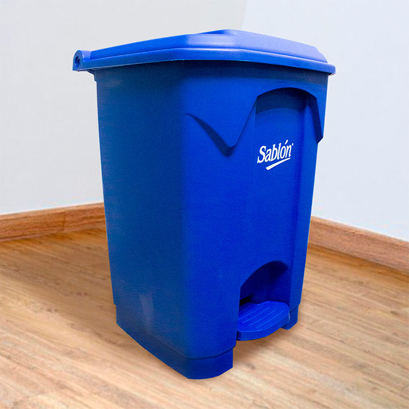 Tayg Cubo Basura Reciclaje 50 litros - Papelera Cocina para Basura Reciclaje,  Cubo Basura con Pedal y Tapa, Papelera Reciclaje