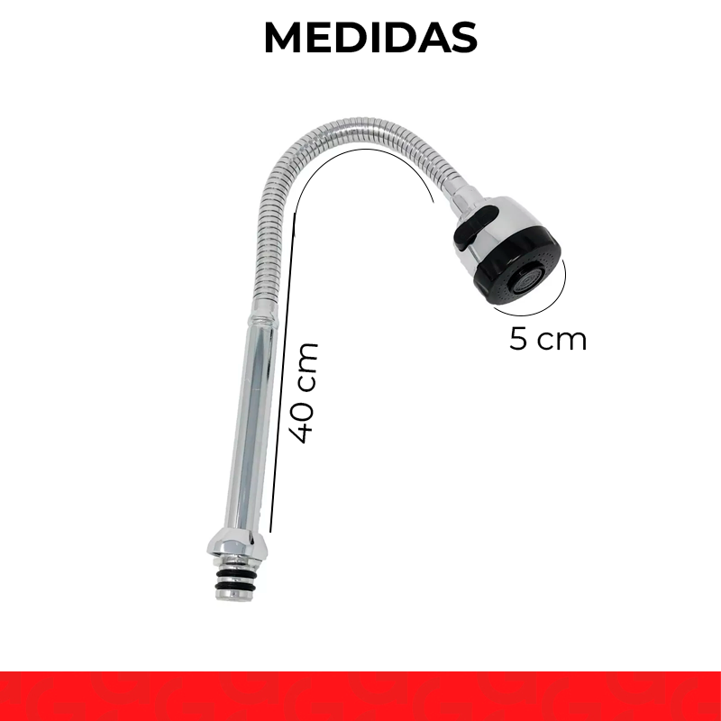 Cuello flexible para online fregadero