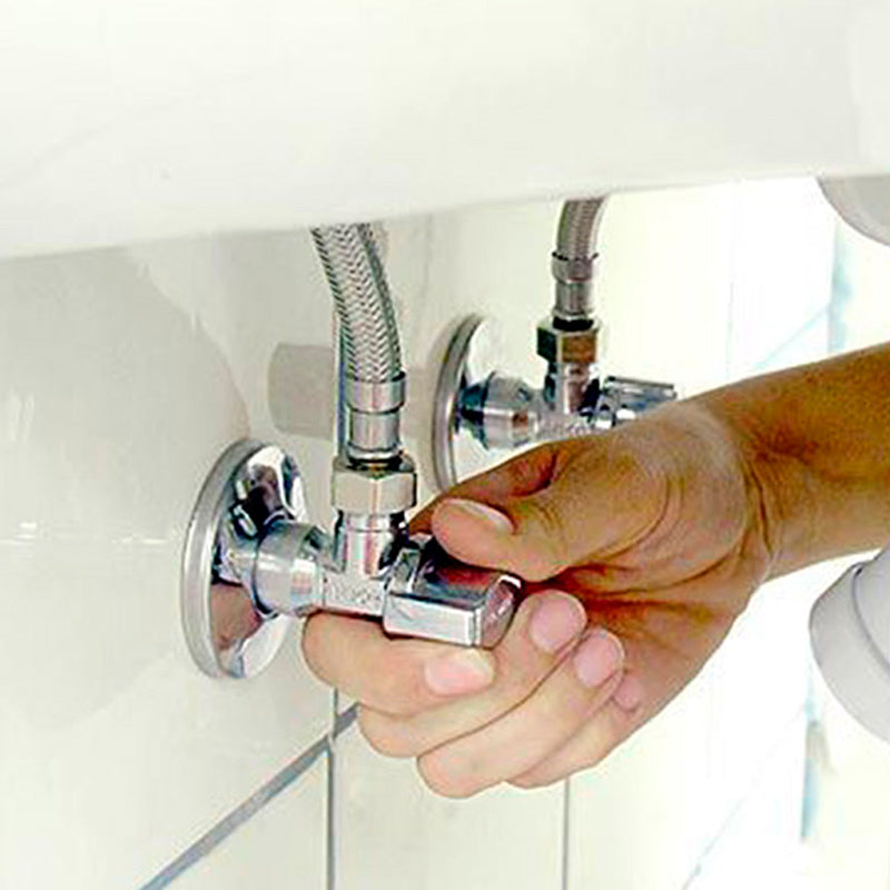 Llave de control paso agua para sanitario 