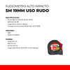 Flexómetro Alto Impacto 5m x 19mm Uso Rudo Rojo/Negro SANTUL