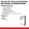 Calentador de Paso 6 Litros RUGO CPI-06